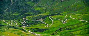 La route Sani Pass-Afrique du Sud