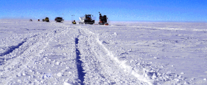 La route du pôle Sud-Antarctique