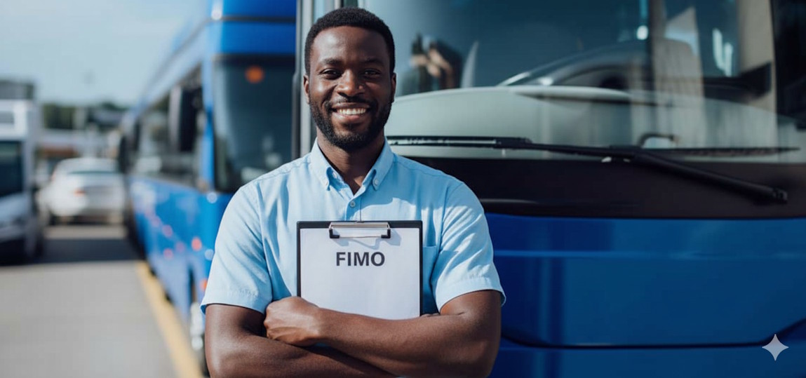 Chauffeur avec un dossier FIMO