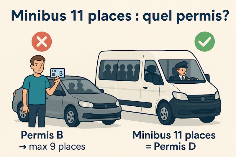 Permis D obligatoire pour conduire un minibus 11 places